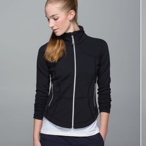 Lululemon shape black zip jacket 8